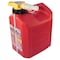 No-Spill Gas Can, Polyethylene, 1.25 gal, Gasoline, Red 765-102 - alternate 2